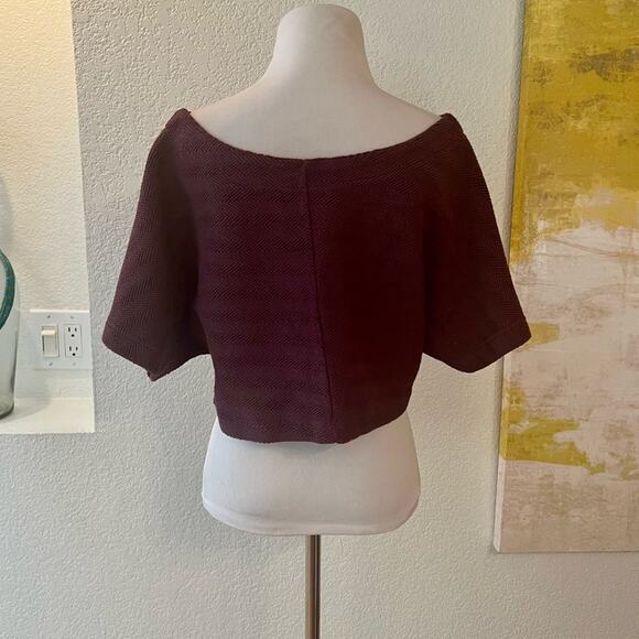 NWOT Free People Beach Burgundy CropTop - Small - Picture 5 of 10